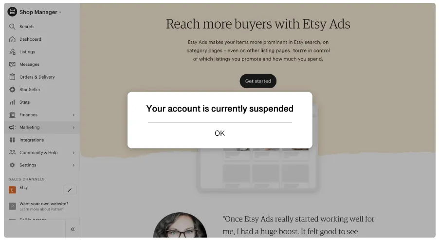 Как восстановить свой аккаунт Etsy?